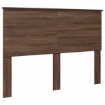 vidaXL Tête de lit Chêne brun 160 cm Bois d'ingénierie