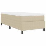 vidaXL Lit à ressorts avec matelas gris vert clair  80 x 200 cm  en velours côtelé.