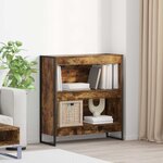 vidaXL Bibliothèque Chêne Fumé 80 x 30 x 155 cm Bois d'ingénierie