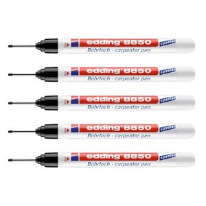 Marqueur de Précision 8850 Pointe Fibre Extra Longue Noir 1 mm x 5 EDDING