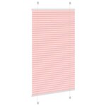 vidaXL Store plissé rose 80x100 cm largeur du tissu 79 4 cm polyester