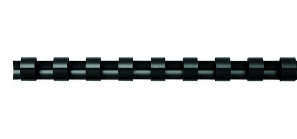 baguettes de reliure plastiques  format A4  25 mm  noir Pack 50 FELLOWES