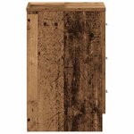 vidaXL Tables de chevet 2 Pièces vieux bois 38x35x55 cm bois d'ingénierie