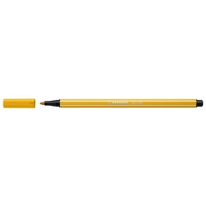 Stylo feutre dessin pen 68  jaune curry stabilo
