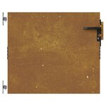 vidaXL Portail de jardin 85x100 cm acier corten