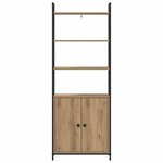 vidaXL Bibliothèque Chêne artisanal 60 x 24 x 161 cm Bois d'ingénierie