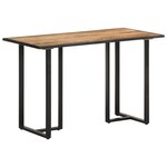 vidaXL Table à manger 120 cm Bois de manguier brut