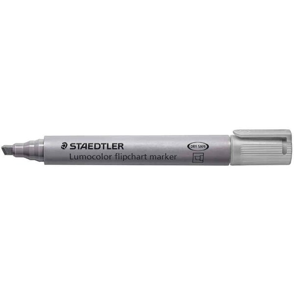 Marqueur de conférence lumocolor 356b  gris staedtler