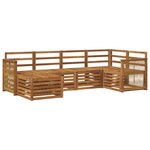 vidaXL Ensemble de canapés d'extérieur 5 pc Naturel