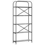 vidaXL Étagère Sonoma gris 80 x 30 x 183 cm Bois d'ingénierie