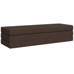 vidaXL Canapé-lit pliable 200 x 67 x 45 cm Taupe
