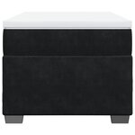 vidaXL Sommier à lattes de lit avec matelas Noir 90x190 cm Velours