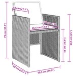 vidaXL Ensemble de salle à manger de jardin 9 pièces avec coussins en poly rattan gris clair
