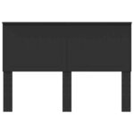 vidaXL Tête de lit Chêne noir 140 cm Bois d'ingénierie