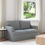 vidaXL Canapé Gris clair 144 x 80 x 85 cm tissu
