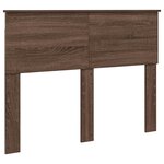 vidaXL Cadre de lit Chêne brun 120 x 200 cm Bois d'ingénierie