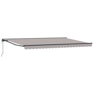 vidaXL Cadre d'auvent Gris clair 500 × 300 cm