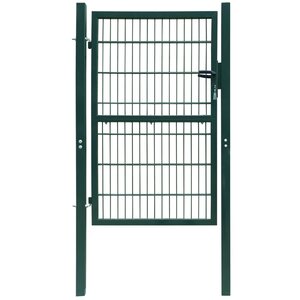 vidaXL Portillon Acier 106x248 cm Vert