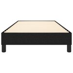vidaXL Cadre de lit Noir 90x190 cm Tissu