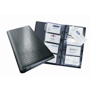 VISIFIX Centium, album pour cartes de visite, 12 touches, pour 200 cartes, noir