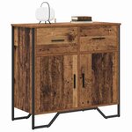 vidaXL Buffet Bois ancien 79.5 x 35.5 x 74.5 cm Bois d'ingénierie
