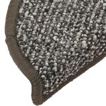 vidaXL Tapis de marches d'escalier 15 Pièces Anthracite 65x21x4 cm