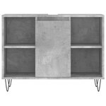 vidaXL Ensemble de meubles de salle de bain 3 Pièces gris béton