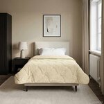 vidaXL Duvet d'hiver 140 x 220 cm Hiver Crème Respirant