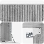vidaXL Meuble TV mural Sonoma gris 98 x 31 x 30 cm Bois d'ingénierie