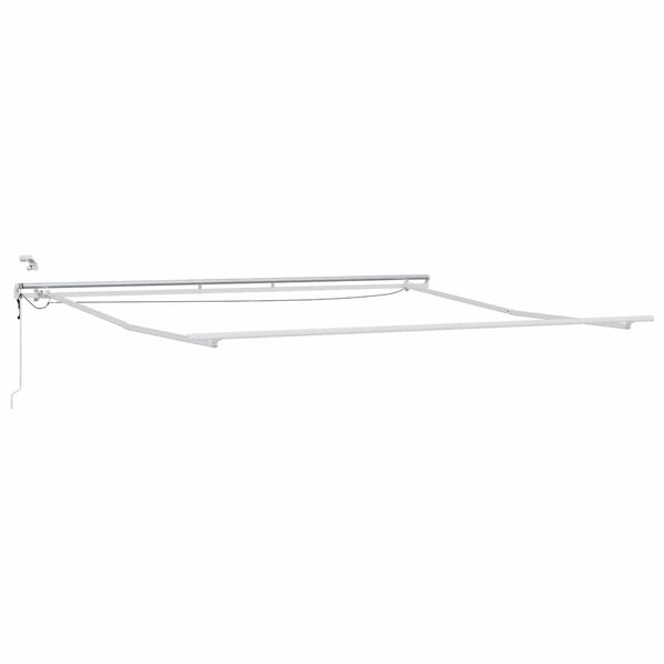 vidaXL Cadre d'auvent Blanc 500 × 350 cm Aluminium
