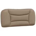 vidaXL Coussin de tête de lit Hvar cappuccino 90 cm similicuir