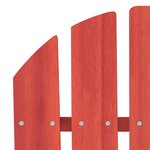 vidaXL Chaise de jardin Adirondack bois de sapin massif rouge