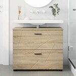 vidaXL Cabinet de salle de bain Chêne sonoma 76 5 x 35 x 64 cm