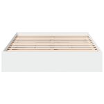 vidaXL Cadre de lit avec tiroirs sans matelas blanc 140x190 cm