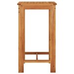 vidaXL Ensemble de bar de jardin 3 Pièces noir bois massif acacia rotin