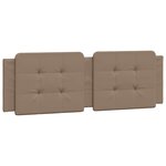 vidaXL Cadre de lit sans matelas Zadar cappuccino 160x200 cm similicuir