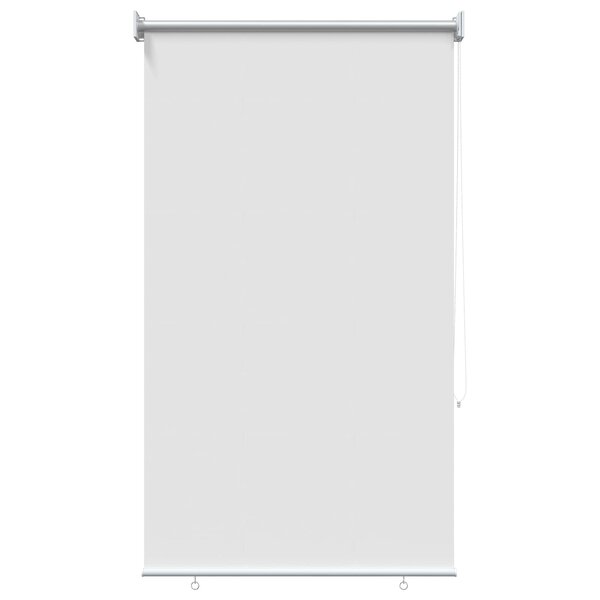 vidaXL Store roulant extérieur protection UV Blanc Polyester