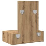 vidaXL Table de Toilette Marron 60 x 40 x 70 cm Bois d'ingénierie