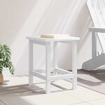 vidaXL Table d'appoint Blanc 38 x 38 x 46 cm Polyéthylène