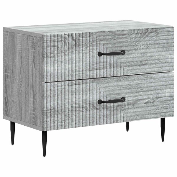 vidaXL Cabinet de chevet avec tiroir Sonoma gris 62 x 34 5 x 47 5 cm