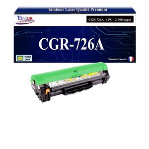 T3AZUR -Toner compatible avec Canon 726 (3483B002) pour Canon LBP6200D LBP6230DW LBP-6200D LBP-6230DW