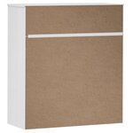 vidaXL Dessus de buffet MOLDE Blanc 90x35x100 cm Bois massif de pin