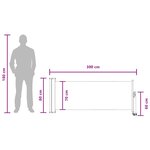 vidaXL Auvent latéral 80 x 300 cm 100  polyester fer acier