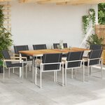 vidaXL Ensemble de salle à manger pour jardin 9 Pièces