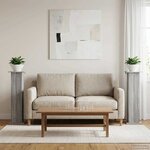 vidaXL Support de Plante 2 pc Sonoma gris 30 5 x 30 x 100 5 cm