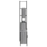 vidaXL Ensemble de meubles de salle de bain 3 Pièces Sonoma gris