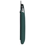 vidaXL Tête de lit suspendue Avec lumière LED Vert foncé Tissu