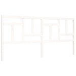 vidaXL Cadre de lit sans matelas blanc 200x200 cm bois massif de pin