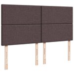 vidaXL Sommier à lattes de lit avec matelas Marron foncé 180x200 cm
