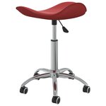 vidaXL Tabouret de salon et spa Rouge bordeaux Similicuir